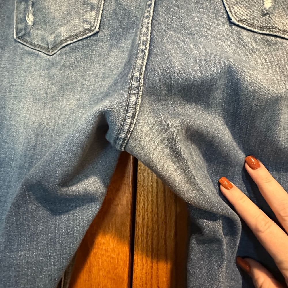 KanCan Women's Ripped Skinny Jeans - Blue - Picture 6 of 9